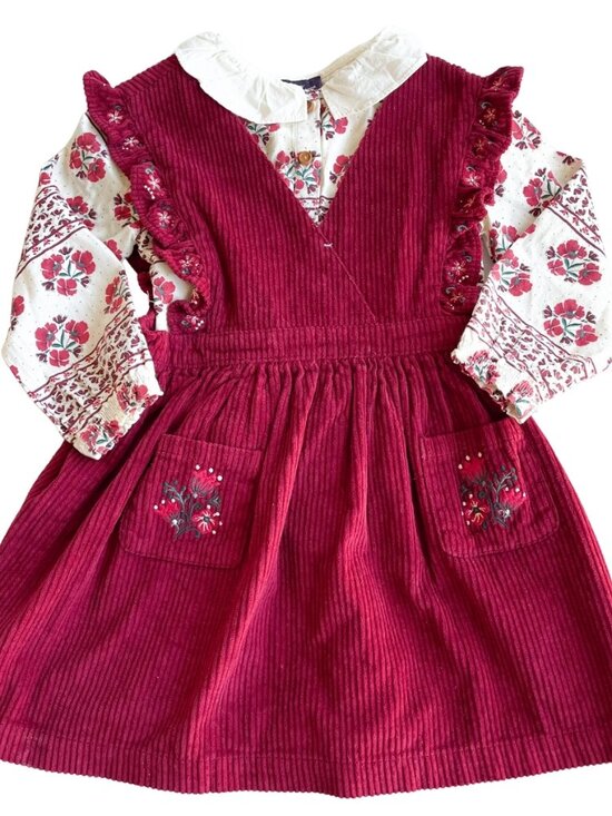 Sergent Major Other - Entire Closet $5! SerGent Major Girl's Corduroy Jumper Dress w/ Peter Pan Collar